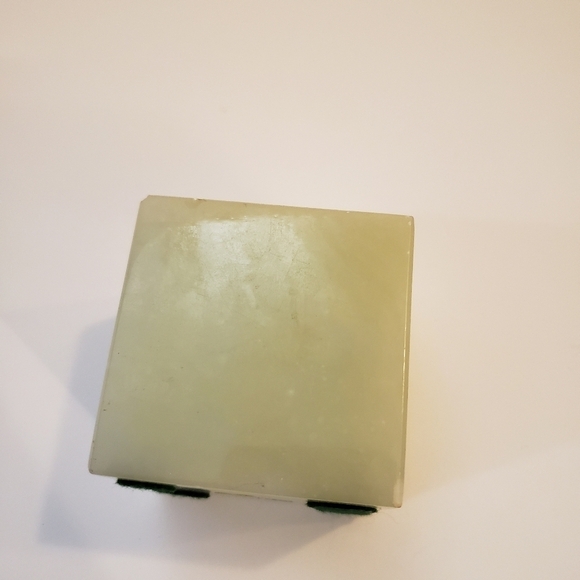 Vintage Sage Green Marble Paperweight Square - Picture 3 of 9